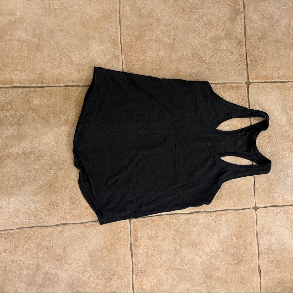 Charcoal Gray Racerback Tank Top
